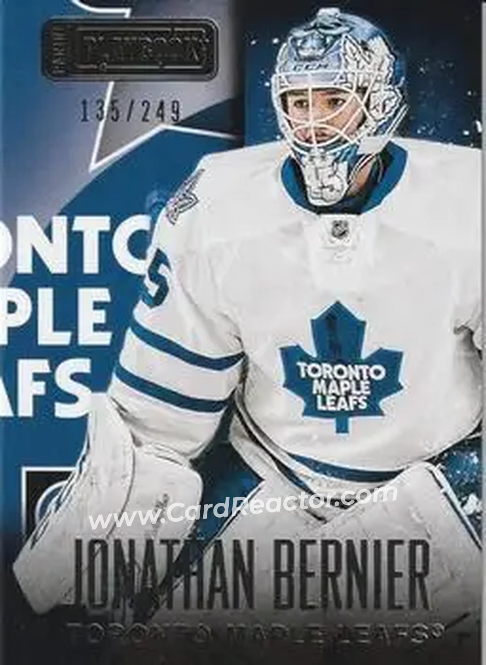 2013-14 Panini Playbook #76 - Jonathan Bernier - Toronto Maple Leafs - Front 2013-14 Panini Playbook #76 - Jonathan Bernier - Toronto Maple Leafs - Front