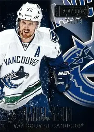 2013-14 Panini Playbook #77 - Daniel Sedin - Vancouver Canucks