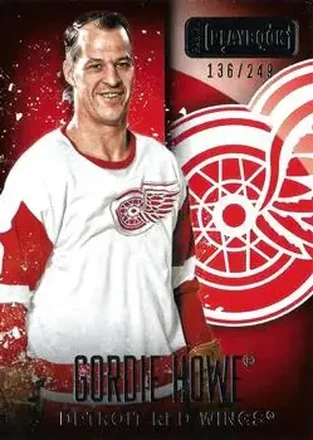 2013-14 Panini Playbook #91 - Gordie Howe - Detroit Red Wings
