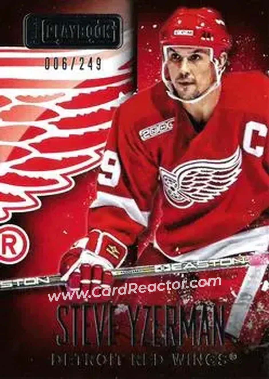 2013-14 Panini Playbook #92 - Steve Yzerman - Detroit Red Wings - Front