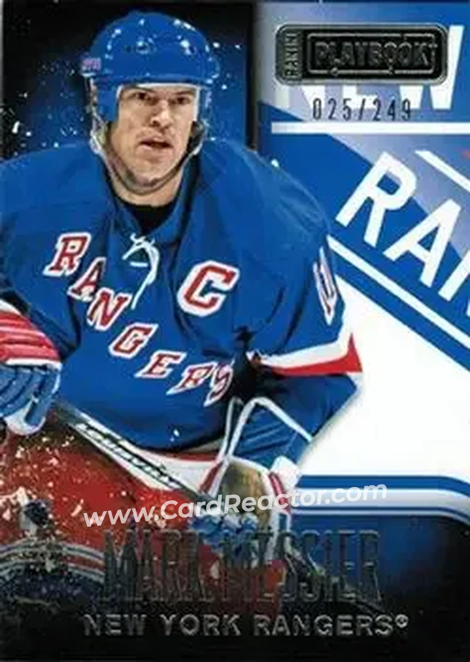 2013-14 Panini Playbook #95 - Mark Messier - New York Rangers - Front