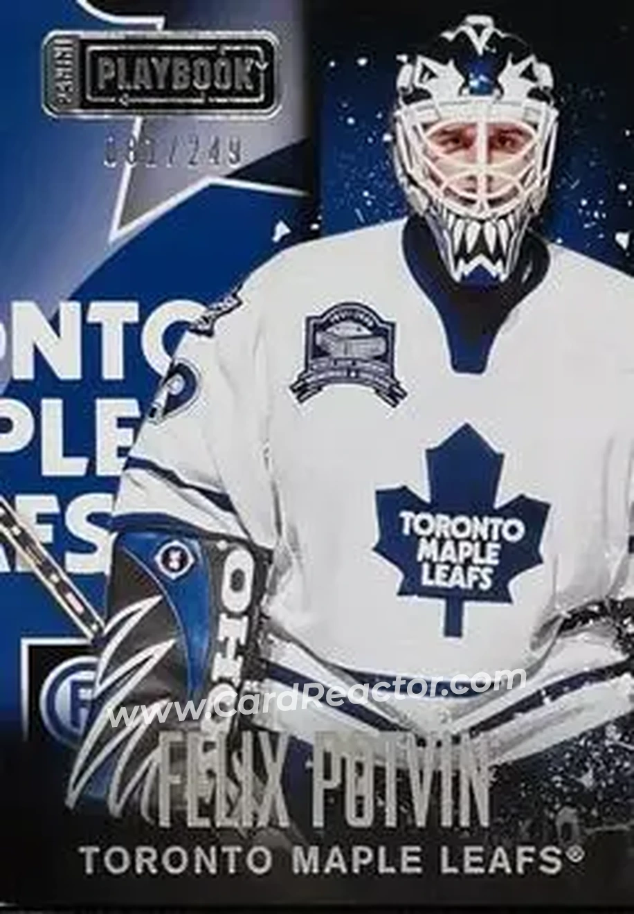 2013-14 Panini Playbook #98 - Felix Potvin - Toronto Maple Leafs - Front