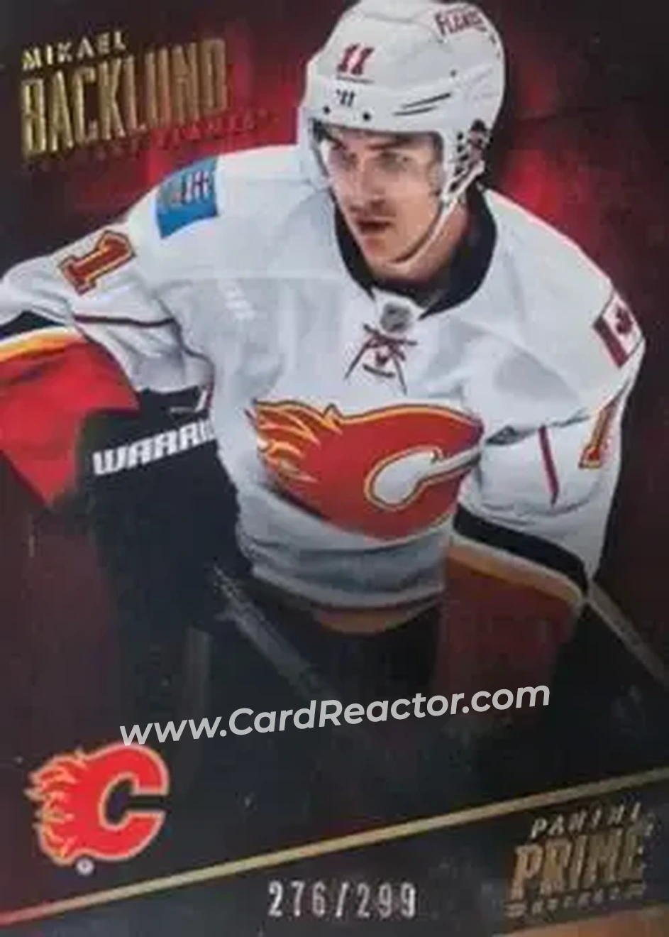 2013-14 Panini Prime #12 - Mikael Backlund - Calgary Flames - Back 2013-14 Panini Prime #12 - Mikael Backlund - Calgary Flames - Back