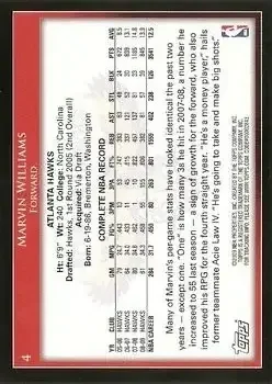 Back of Marvin Williams