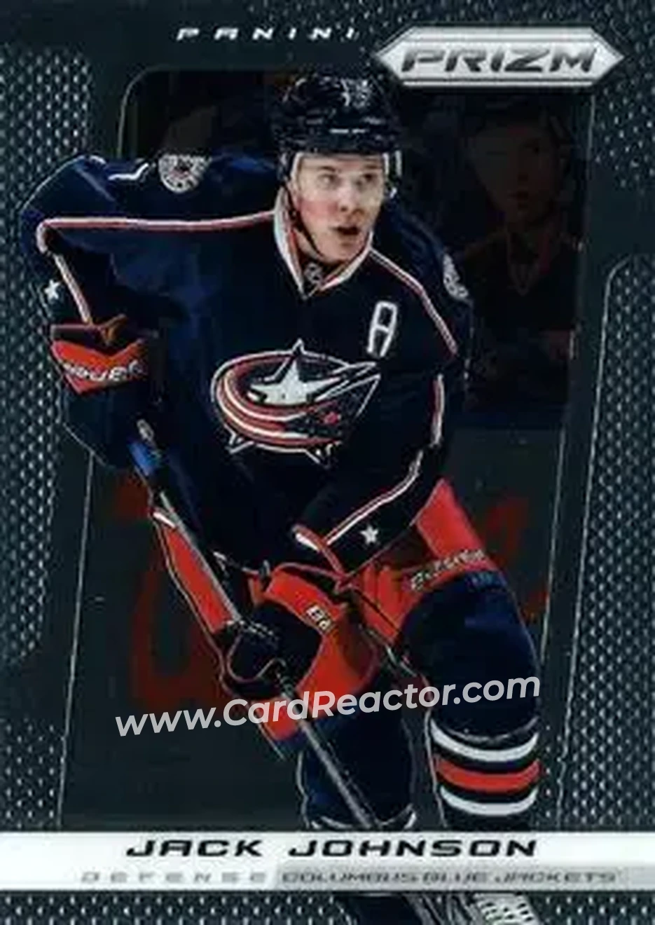 2013-14 Panini Prizm #21 - Jack Johnson - Columbus Blue Jackets - Front
