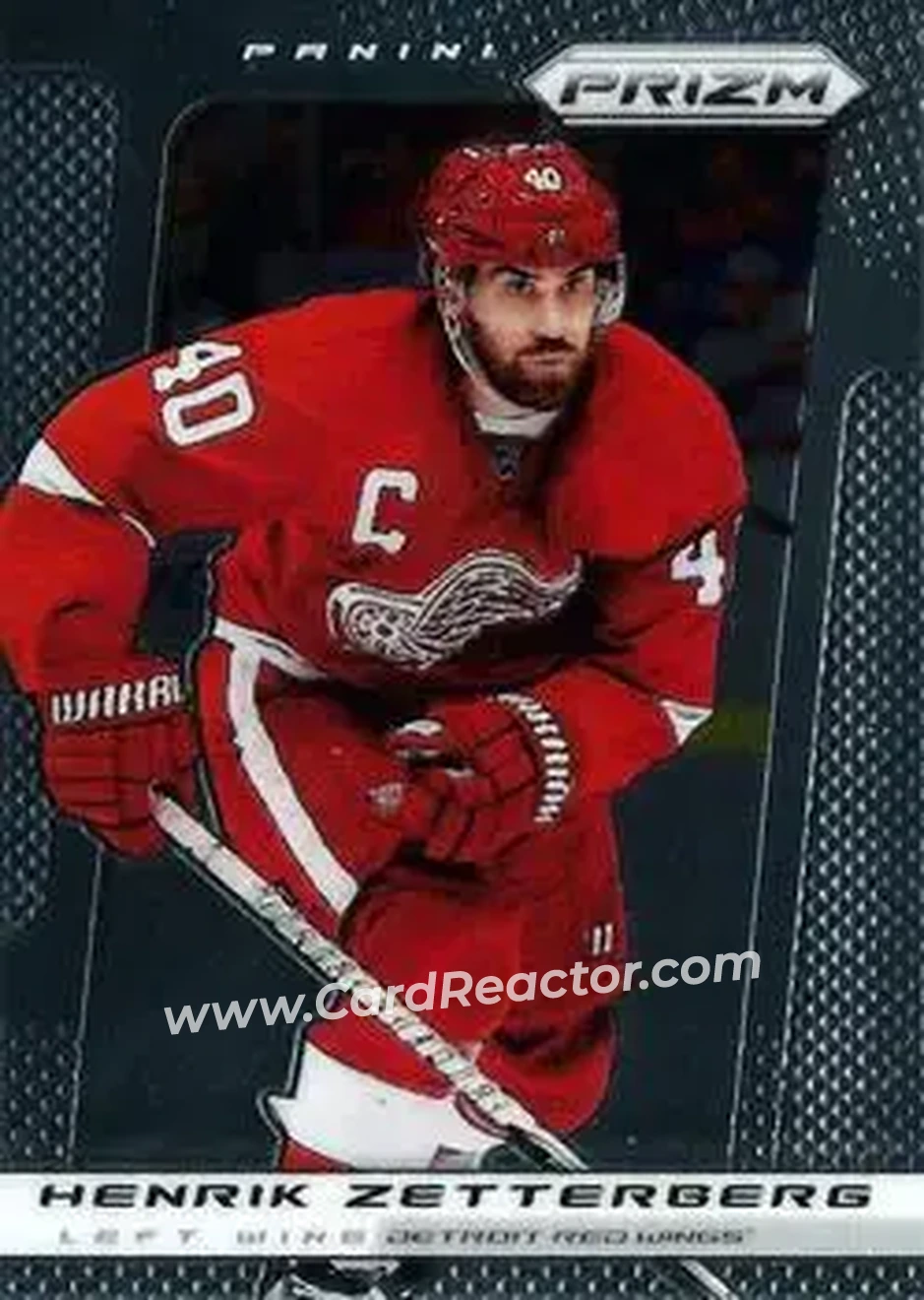 2013-14 Panini Prizm #27 - Henrik Zetterberg - Detroit Red Wings - Front