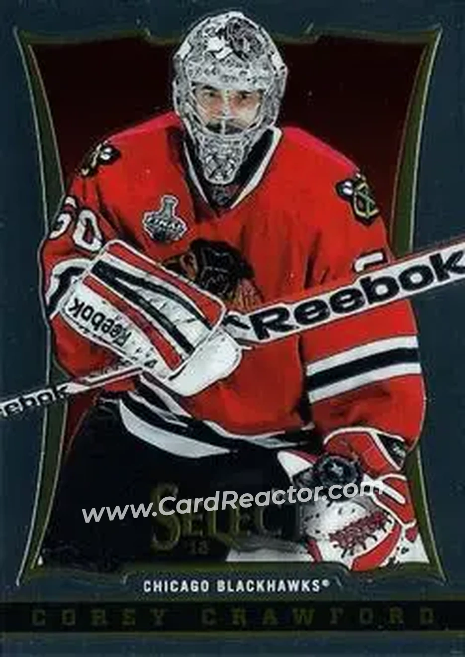 2013-14 Panini Select #3 - Corey Crawford - Chicago Blackhawks - Front