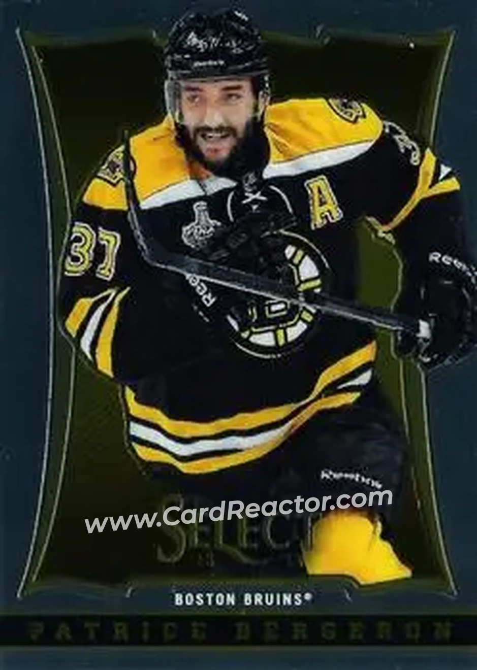 2013-14 Panini Select #21 - Patrice Bergeron - Boston Bruins - Front