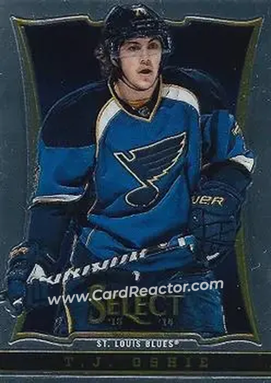 2013-14 Panini Select #27 - T.J. Oshie - St. Louis Blues - Front 2013-14 Panini Select #27 - T.J. Oshie - St. Louis Blues - Front
