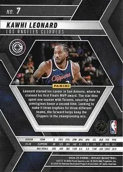 Back of Kawhi Leonard