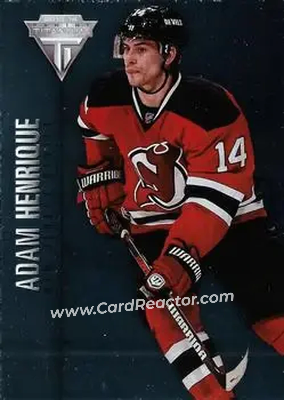 2013-14 Panini Titanium #1 - Adam Henrique - New Jersey Devils - Front