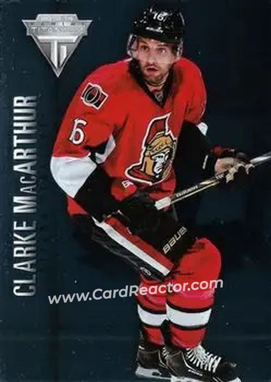 2013-14 Panini Titanium #14 - Clarke MacArthur - Ottawa Senators - Front