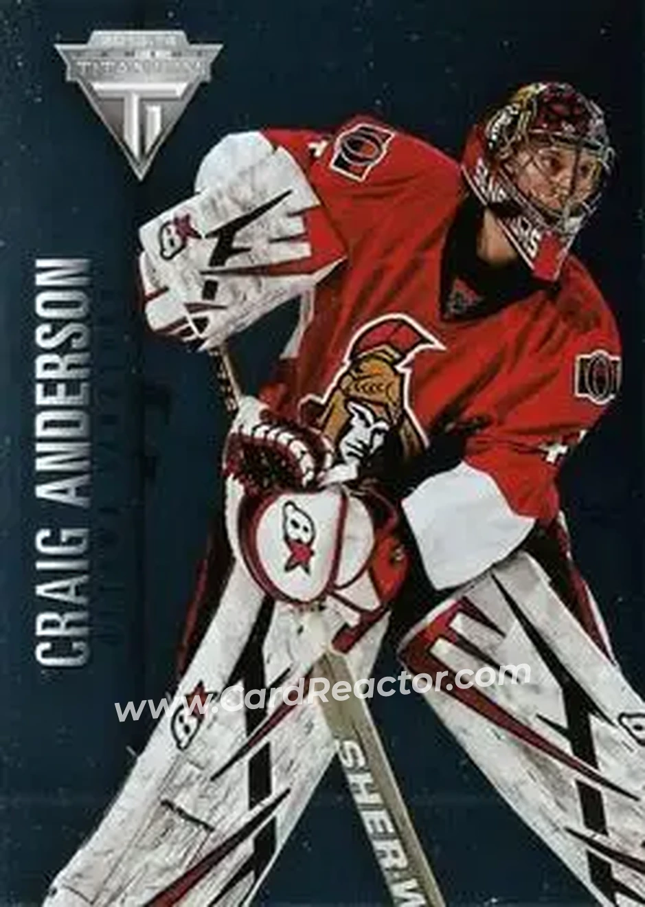 2013-14 Panini Titanium #20 - Craig Anderson - Ottawa Senators - Front