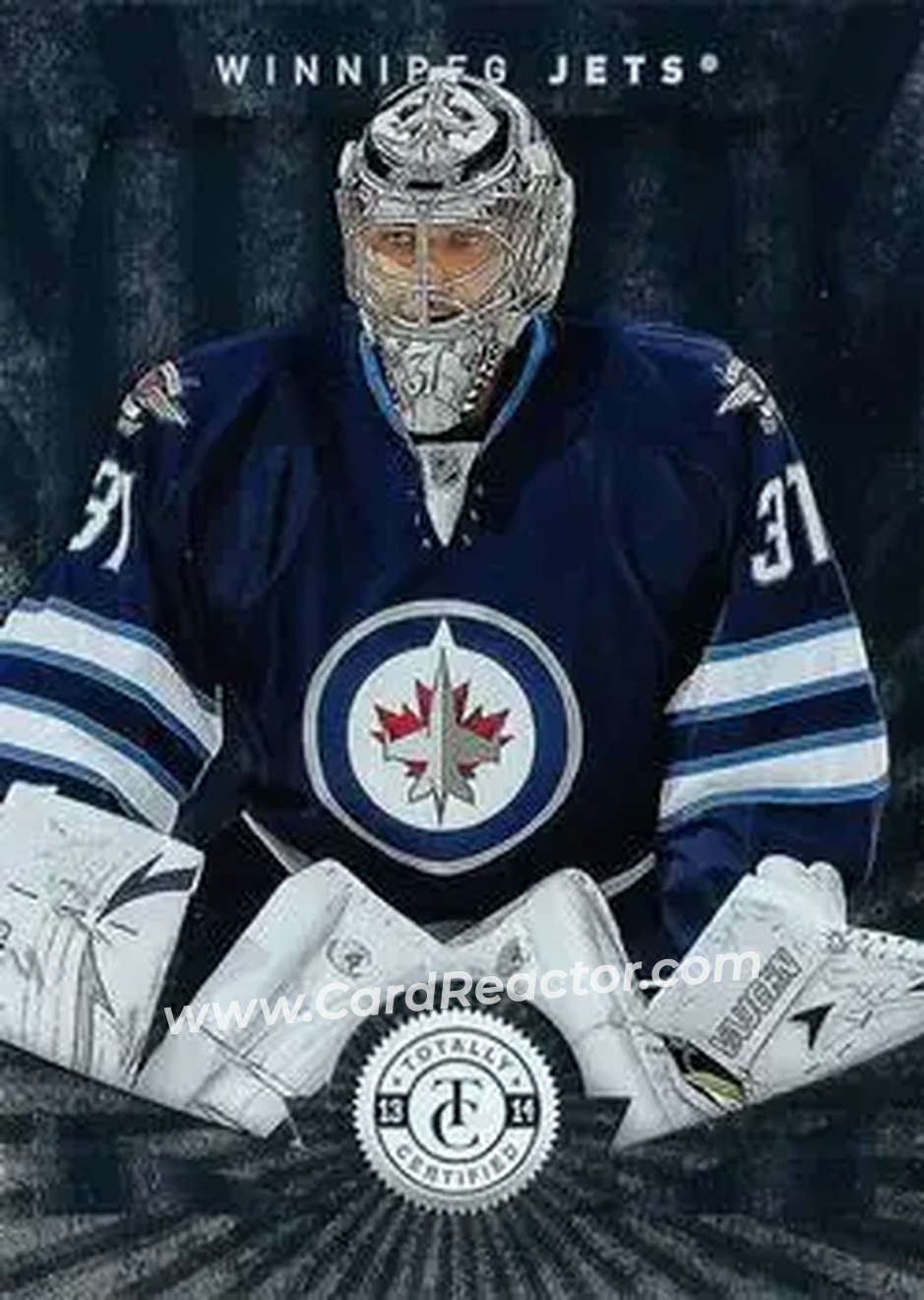 2013-14 Panini Totally Certified #24 - Ondrej Pavelec - Winnipeg Jets - Front