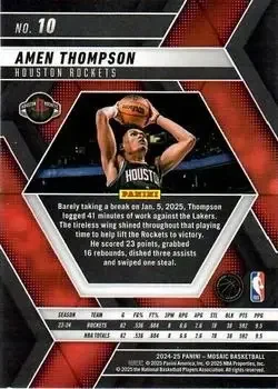Back of Amen Thompson