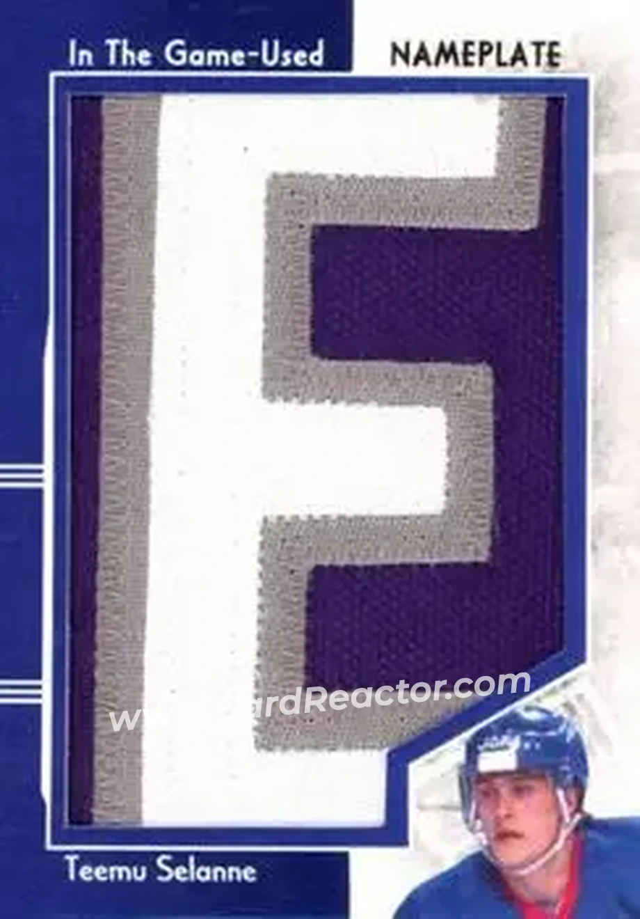 2013-14 In The Game Used - Nameplate Gold Version #NP-14 - Teemu Selanne - Winnipeg Jets - Front