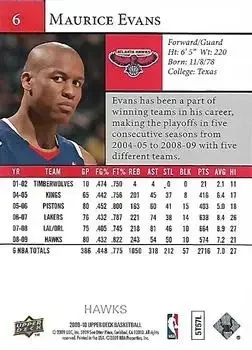 Back of Maurice Evans