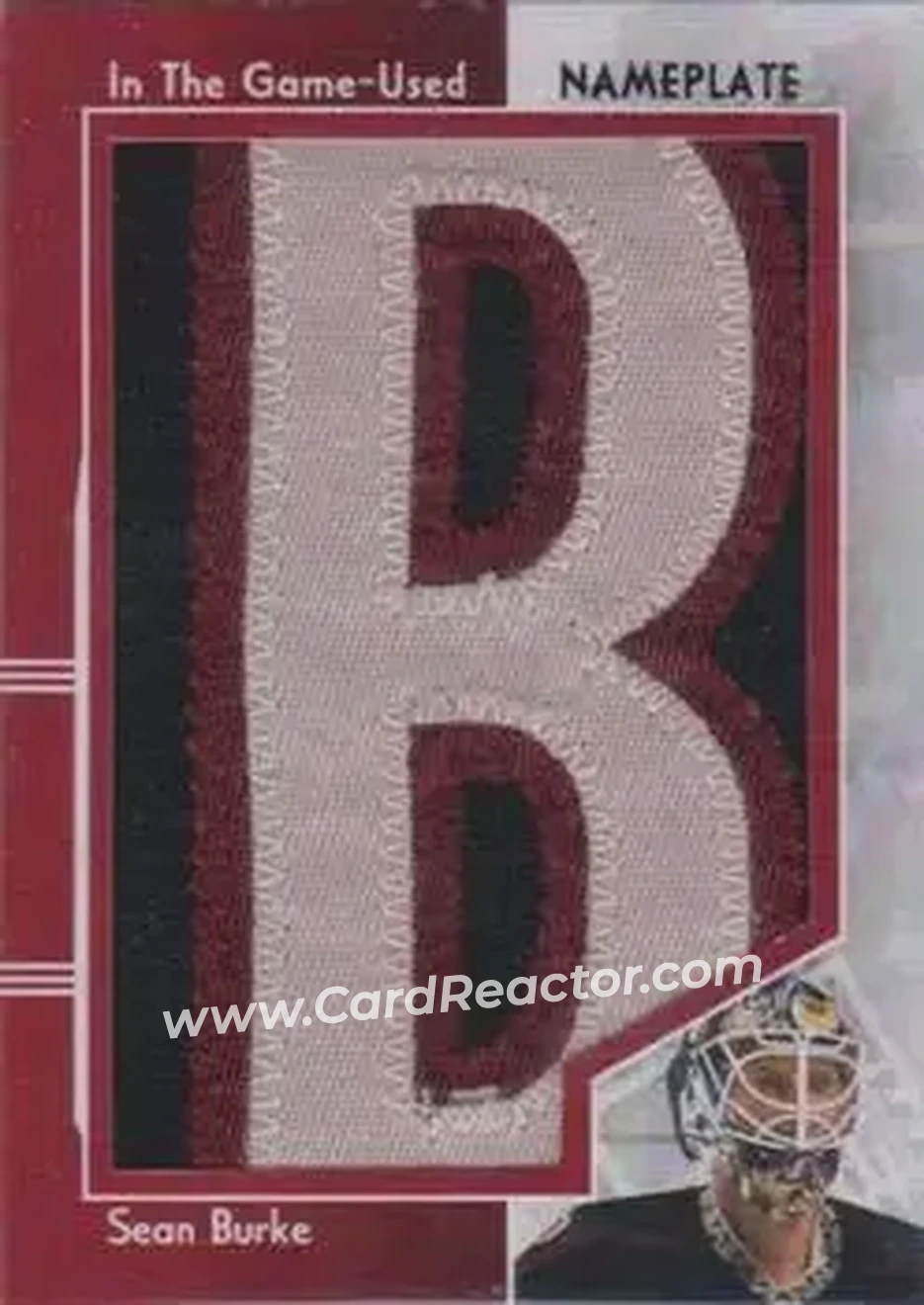 2013-14 In The Game Used - Nameplate Gold Version #NP-67 - Sean Burke - Phoenix Coyotes - Front