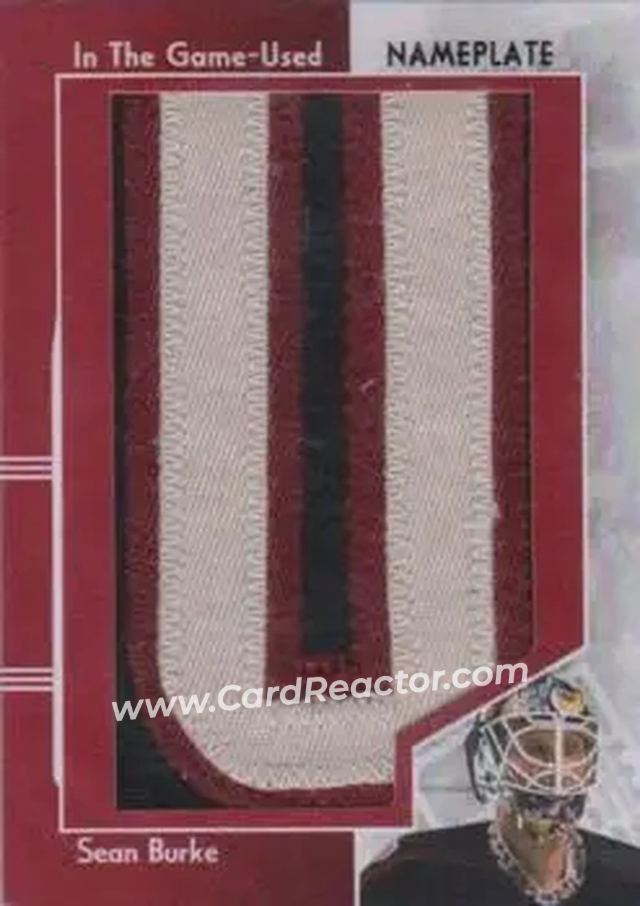2013-14 In The Game Used - Nameplate Gold Version #NP-68 - Sean Burke - Phoenix Coyotes - Front