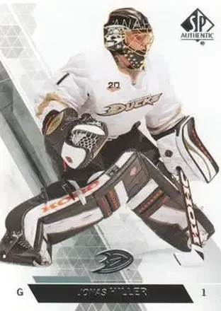 2013-14 SP Authentic #1 - Jonas Hiller - Anaheim Ducks