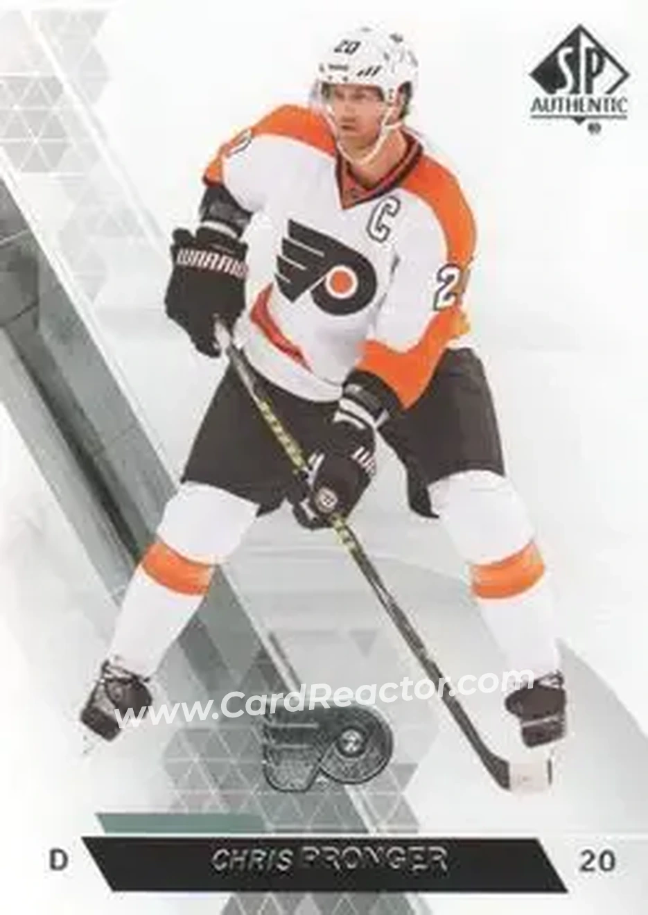 2013-14 SP Authentic #8 - Chris Pronger - Philadelphia Flyers - Front