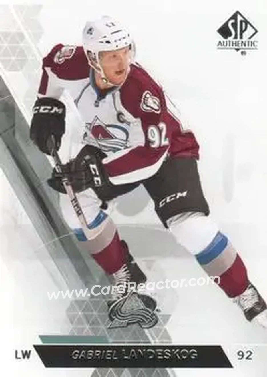 2013-14 SP Authentic #17 - Gabriel Landeskog - Colorado Avalanche - Front
