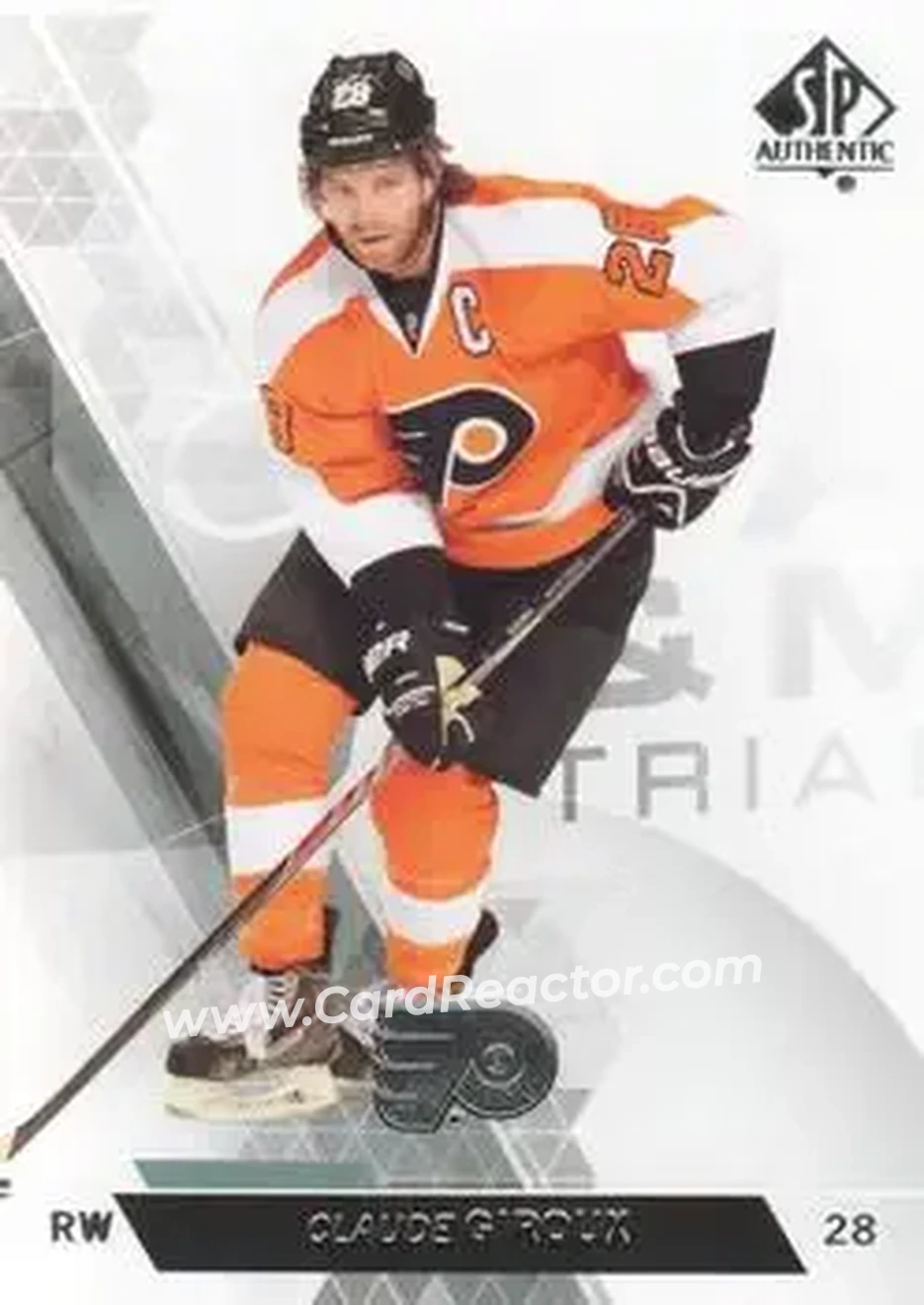 2013-14 SP Authentic #22 - Claude Giroux - Philadelphia Flyers - Front