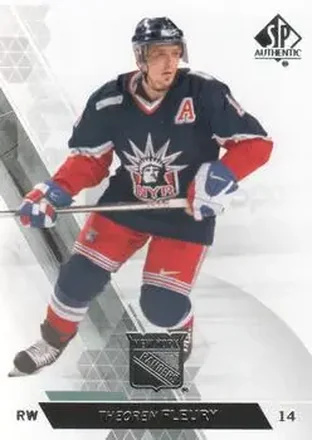 2013-14 SP Authentic #25 - Theoren Fleury - New York Rangers