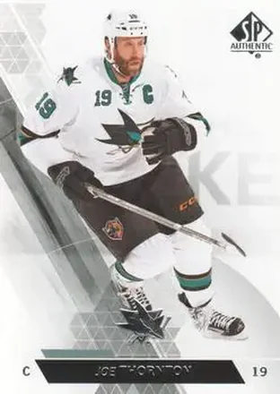 2013-14 SP Authentic #29 - Joe Thornton - San Jose Sharks