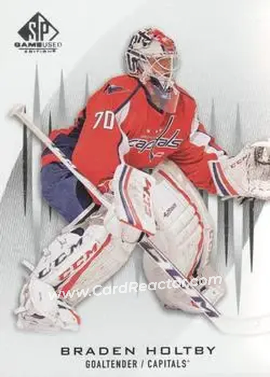2013-14 SP Game Used #4 - Braden Holtby - Washington Capitals - Front