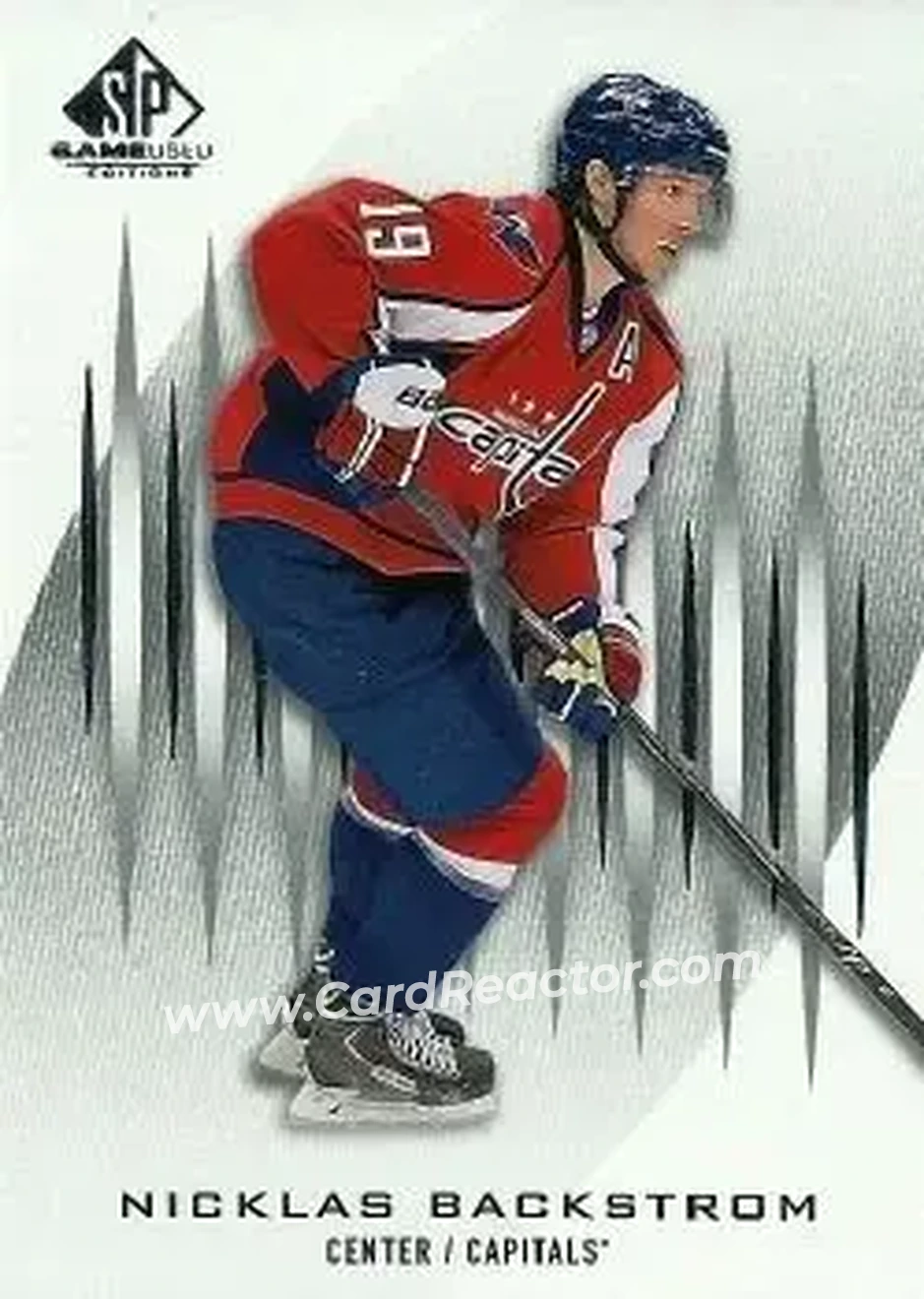 2013-14 SP Game Used #5 - Nicklas Backstrom - Washington Capitals - Back