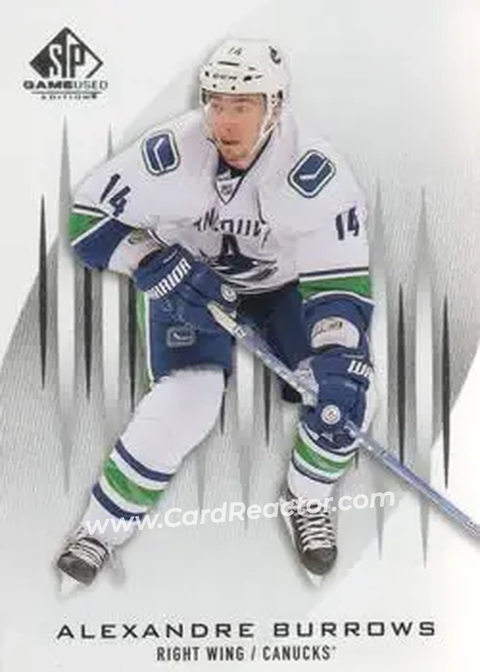 2013-14 SP Game Used #6 - Alexandre Burrows - Vancouver Canucks - Front