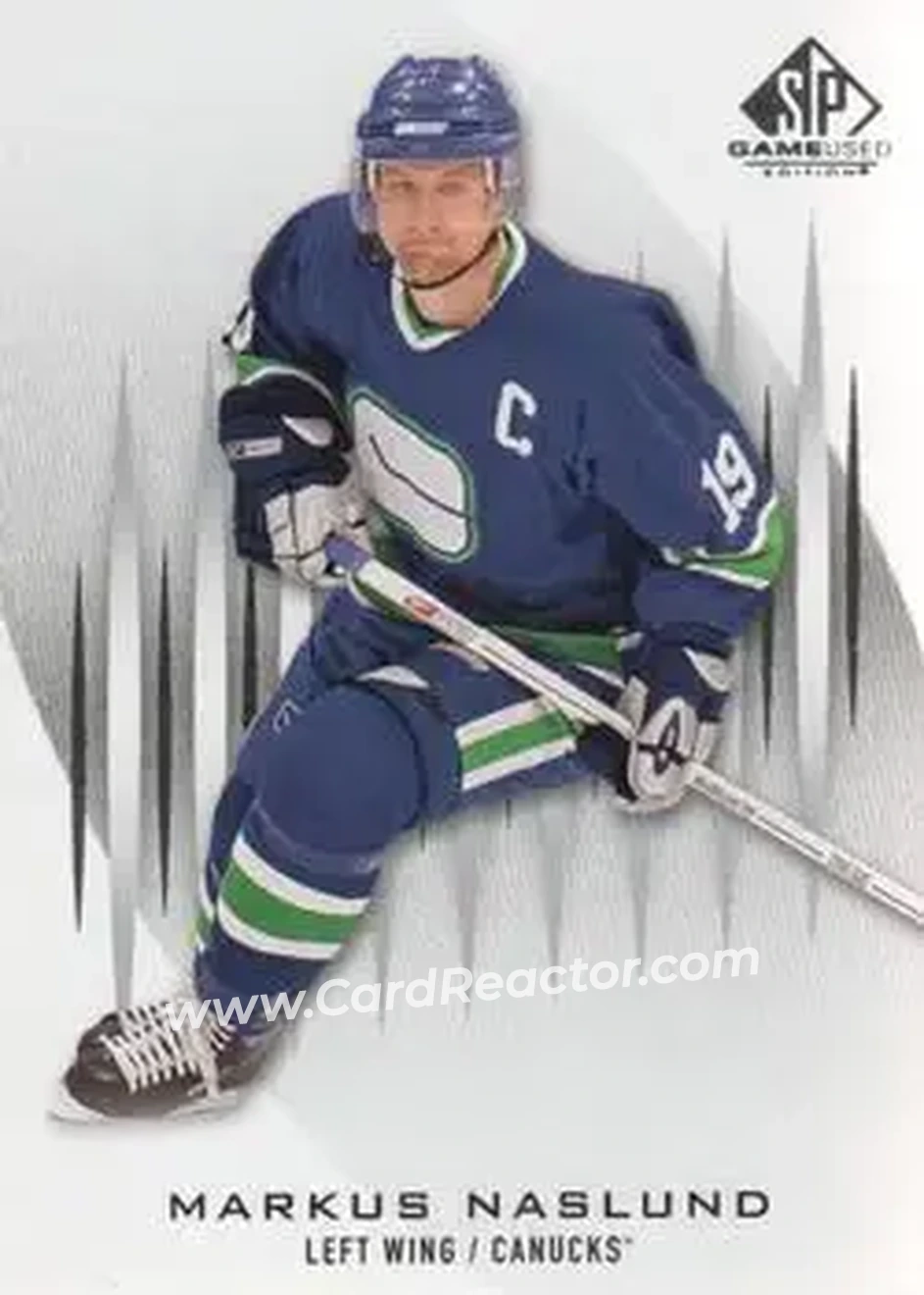2013-14 SP Game Used #7 - Markus Naslund - Vancouver Canucks - Front