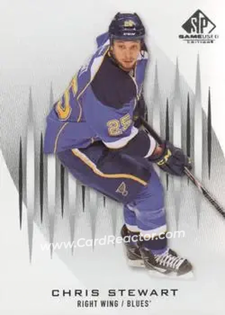 2013-14 SP Game Used #15 - Chris Stewart - St. Louis Blues - Front