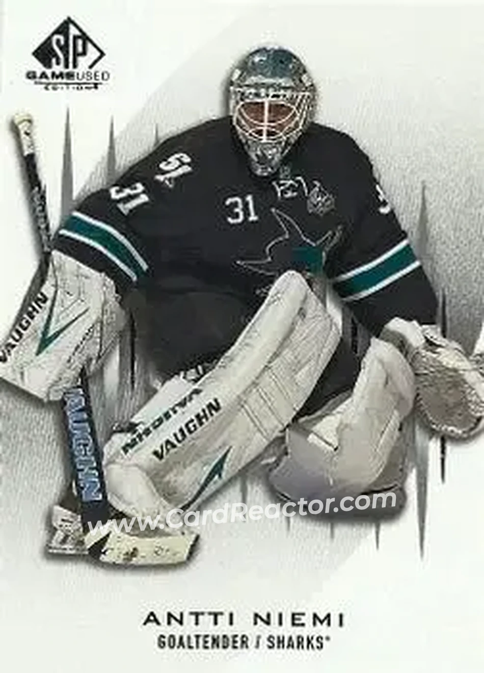2013-14 SP Game Used #22 - Antti Niemi - San Jose Sharks - Front