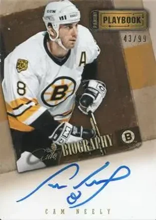 2013-14 Panini Playbook - AUTObiography #AU-CN - Cam Neely - Boston Bruins