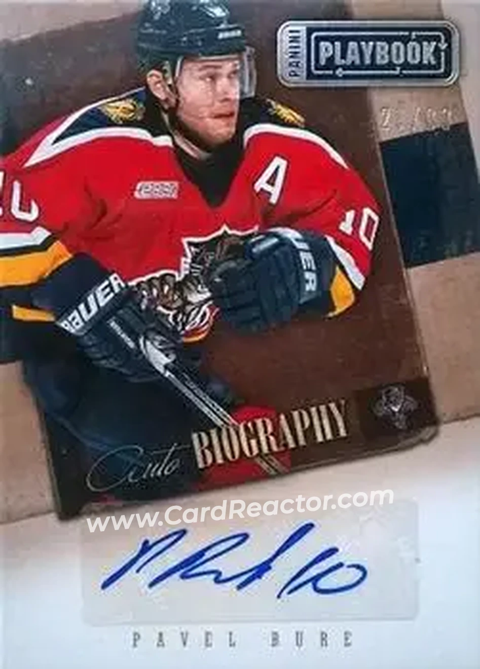 2013-14 Panini Playbook - AUTObiography #AU-PB - Pavel Bure - Florida Panthers - Front
