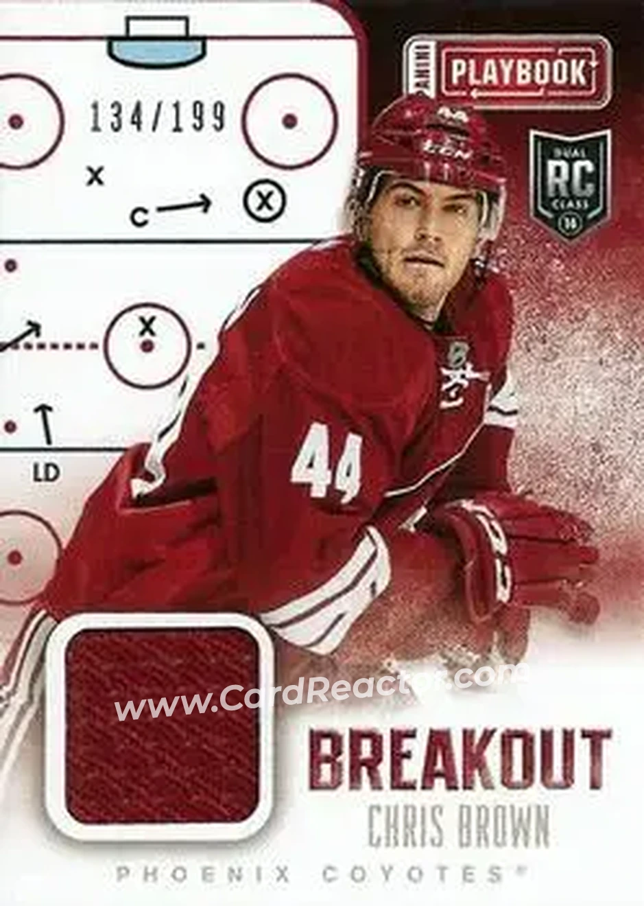 2013-14 Panini Playbook - Breakout #B-CB - Chris Brown - Phoenix Coyotes - Front