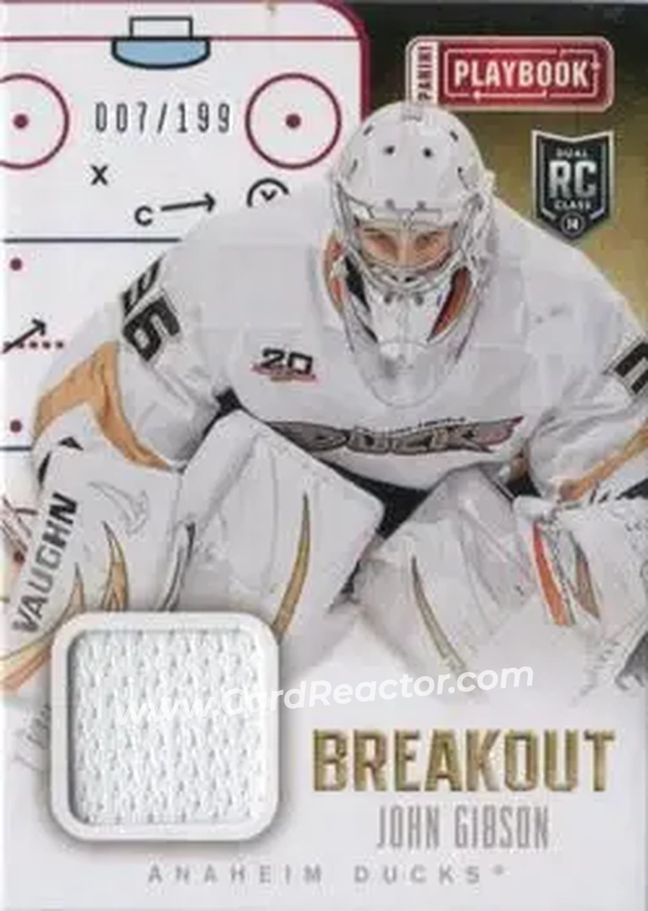 2013-14 Panini Playbook - Breakout #B-JGI - John Gibson - Anaheim Ducks - Front