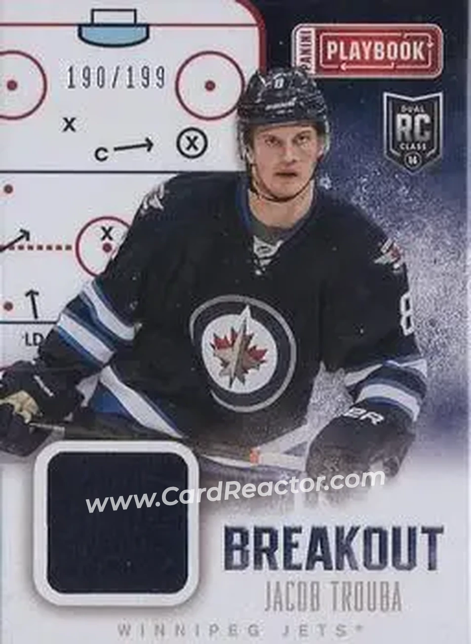 2013-14 Panini Playbook - Breakout #B-JTR - Jacob Trouba - Winnipeg Jets - Front