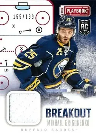 2013-14 Panini Playbook - Breakout #B-MIK - Mikhail Grigorenko - Buffalo Sabres