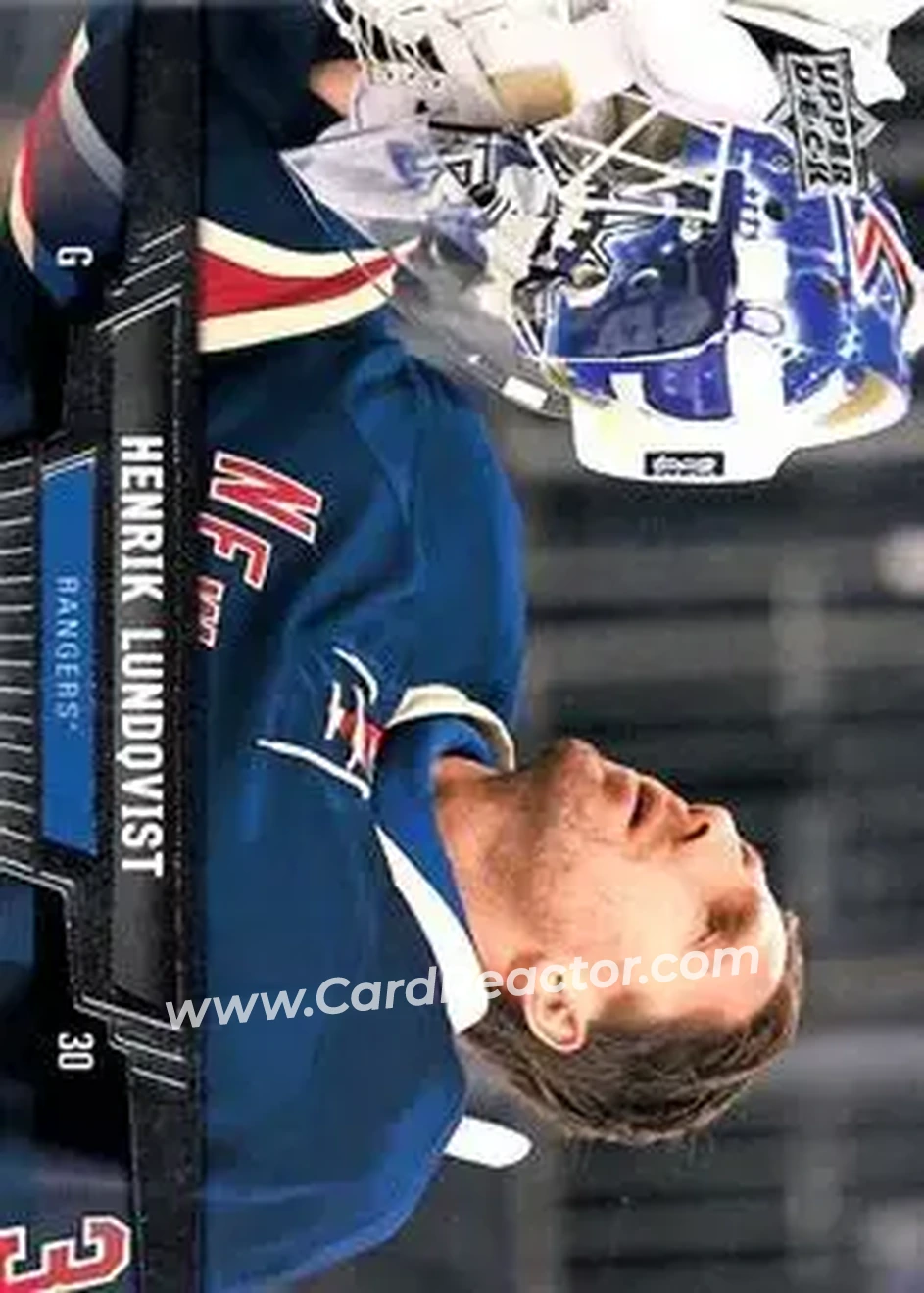 2013-14 Upper Deck #28 - Henrik Lundqvist - New York Rangers - Front