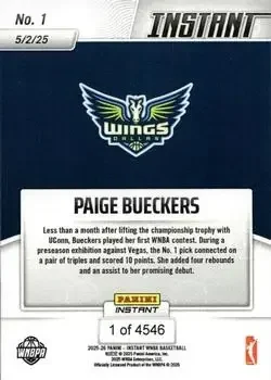 Back of Paige Bueckers