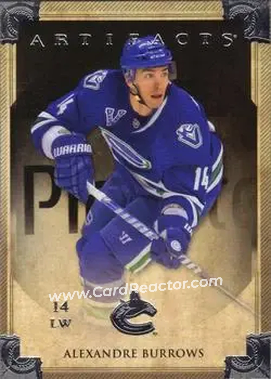 2013-14 Upper Deck Artifacts #5 - Alexandre Burrows - Vancouver Canucks - Front