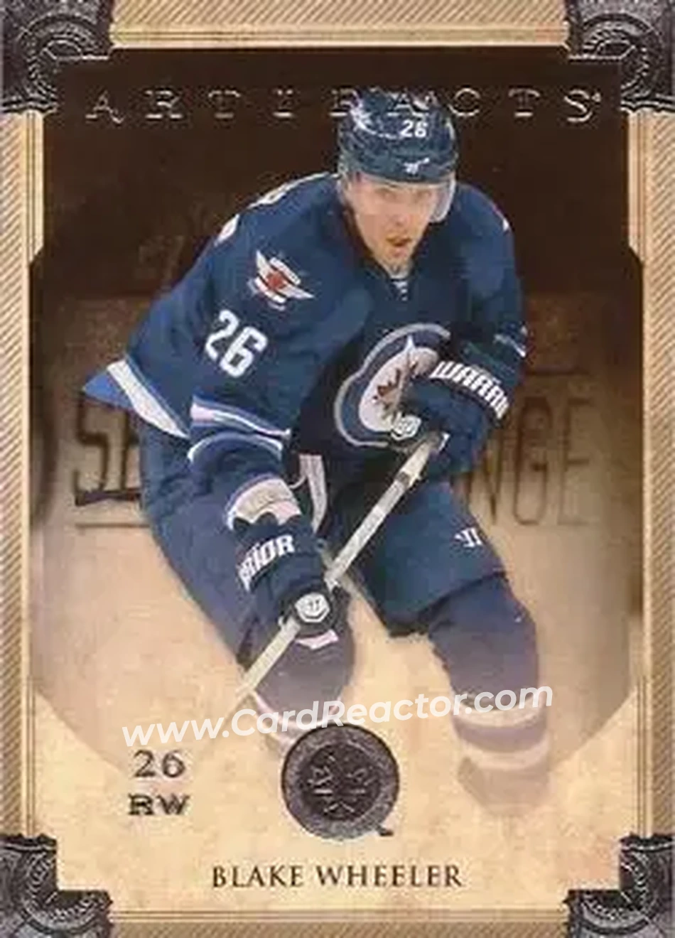 2013-14 Upper Deck Artifacts #7 - Blake Wheeler - Winnipeg Jets - Front