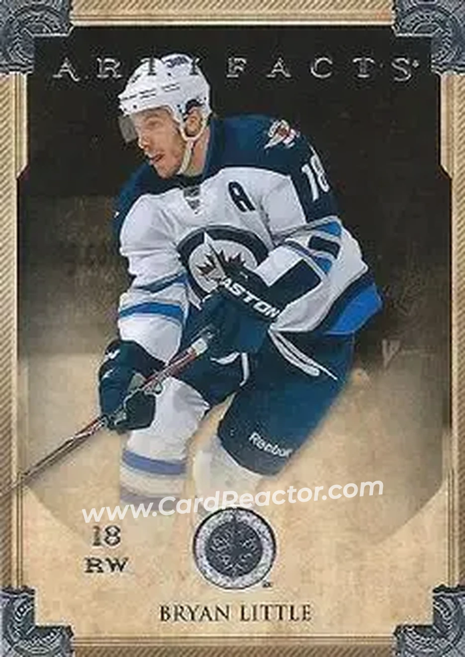 2013-14 Upper Deck Artifacts #12 - Bryan Little - Winnipeg Jets - Front