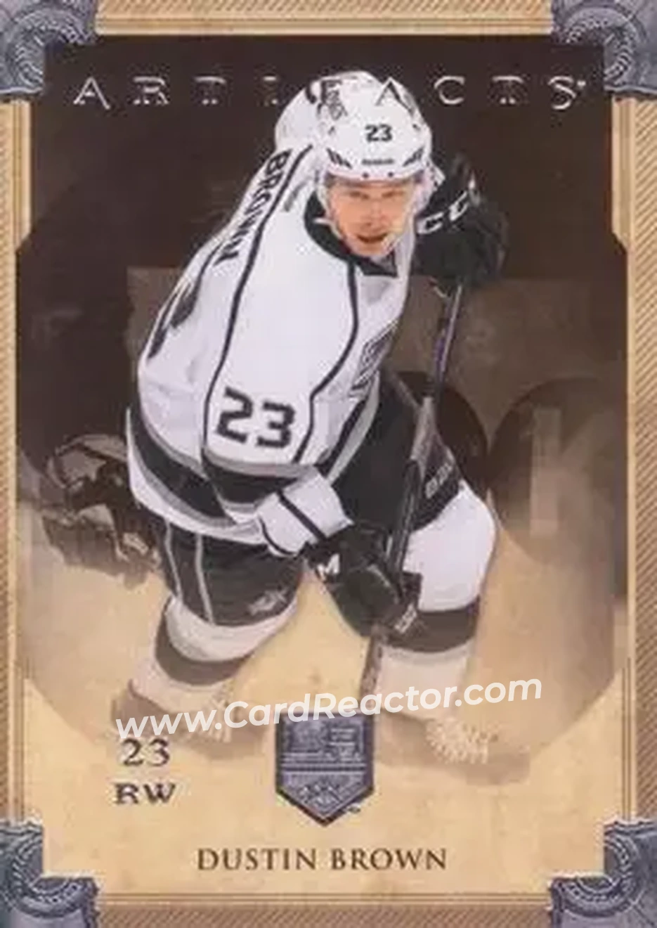 2013-14 Upper Deck Artifacts #25 - Dustin Brown - Los Angeles Kings - Front
