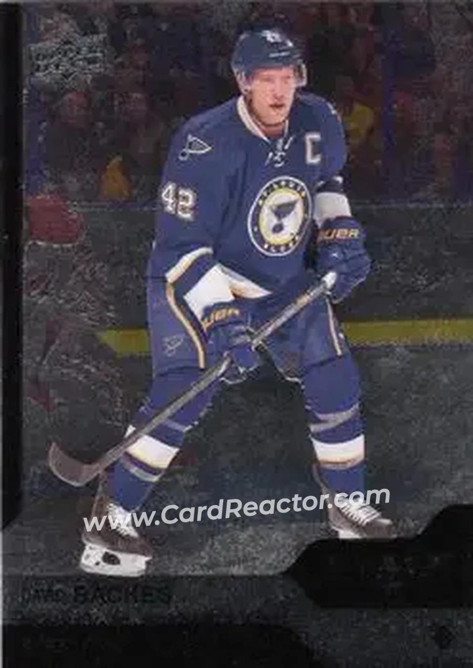 2013-14 Upper Deck Black Diamond #20 - David Backes - St. Louis Blues - Back