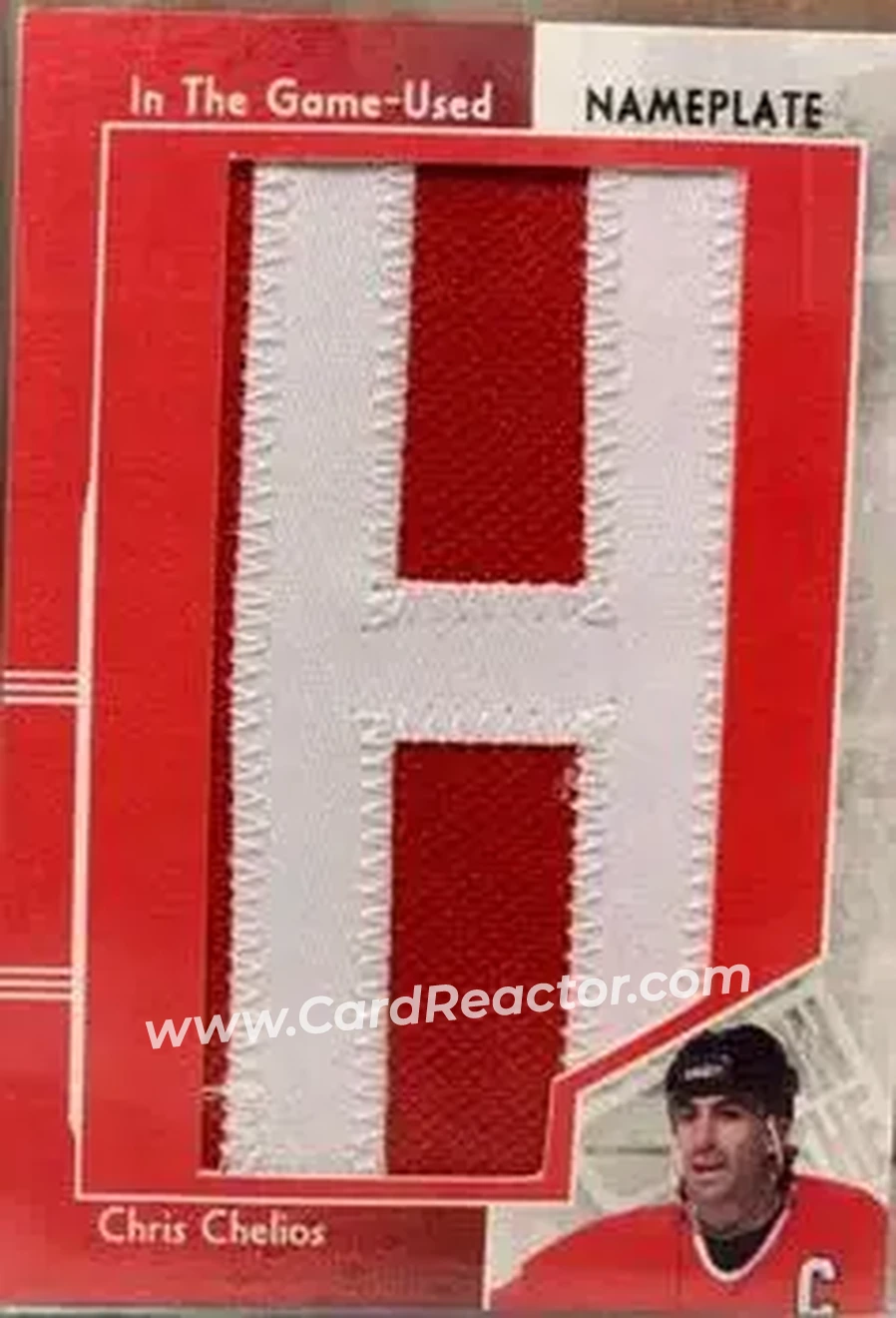 2013-14 In The Game Used - Nameplate Gold Version #NP-185 - Chris Chelios - Chicago Blackhawks - Front