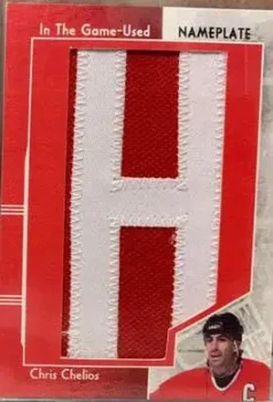 2013-14 In The Game Used - Nameplate Gold Version #NP-185 - Chris Chelios - Chicago Blackhawks